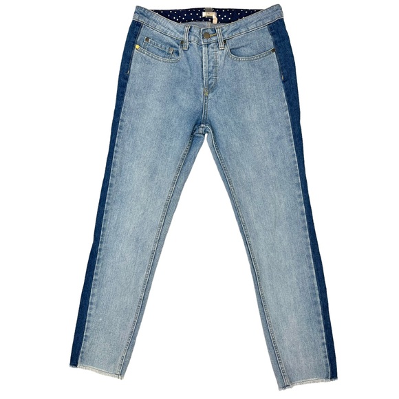 Roxy Denim Boyfriend Jeans Light Wash Button Fly Size 27 - Picture 1 of 10